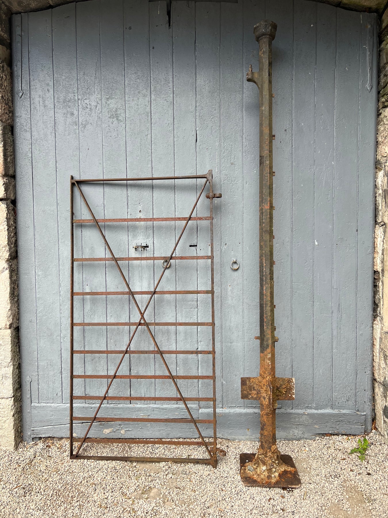 Victorian Wrought Iron pedestrian Gate & Cast iron stoop By Bayliss ...