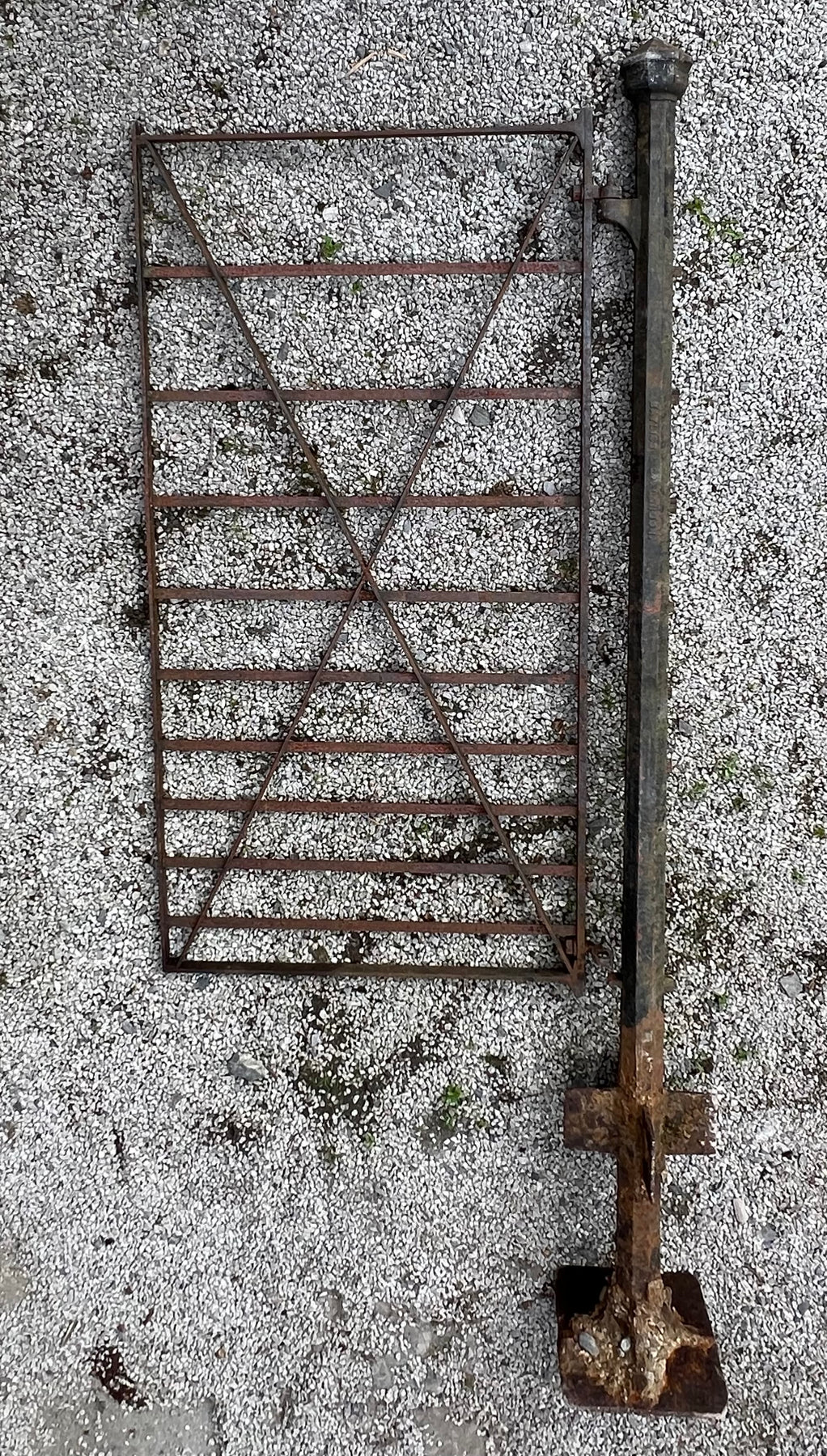 Stooping Gate Victorian Wrought Iron pedestrian Gate & Cast iron stoop By Bayliss ...