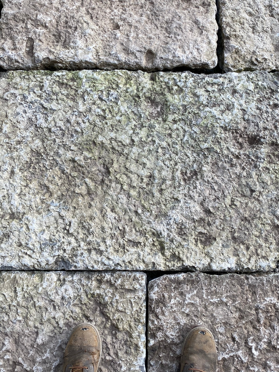 Rare reclaimed limestone floor – YEW TREE BARN